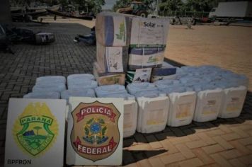 Polícia Federal apreende 500 litros de agrotóxicos contrabandeados do Paraguai 